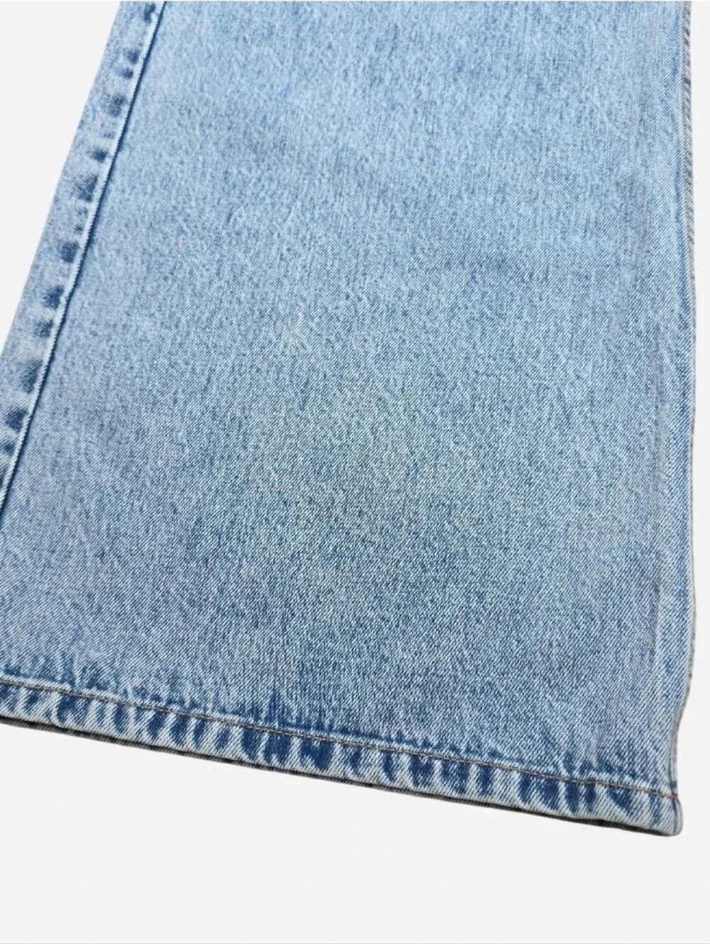3.1 Phillip Lim Belted High Rise Wide-Leg Jeans, Malibu Blue - Size 12